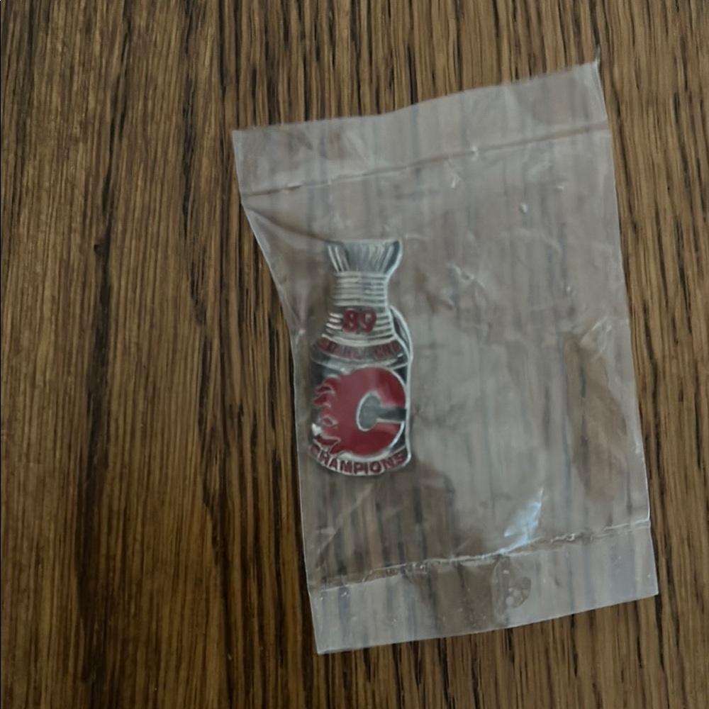 Calgary Flames 1989 Stanley Cup Champion Pin Unopened